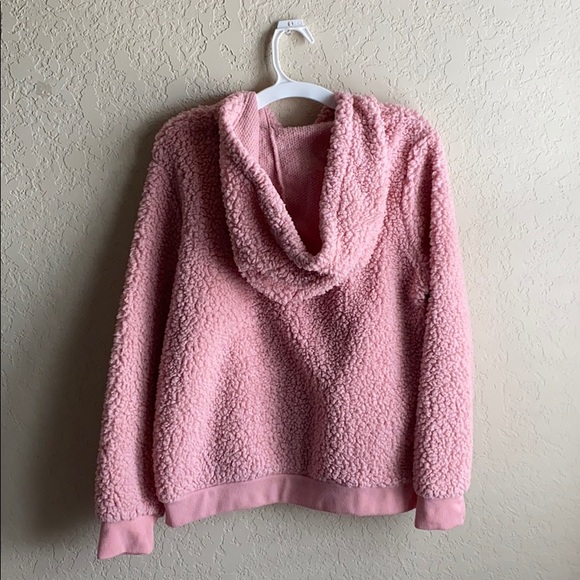 Pink/White Fleece Pull Over - Picture 2 of 4